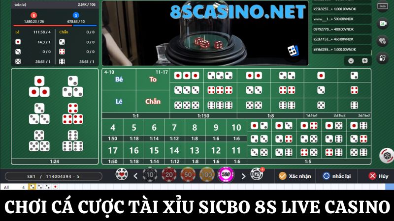  8S Live Casino Sicbo