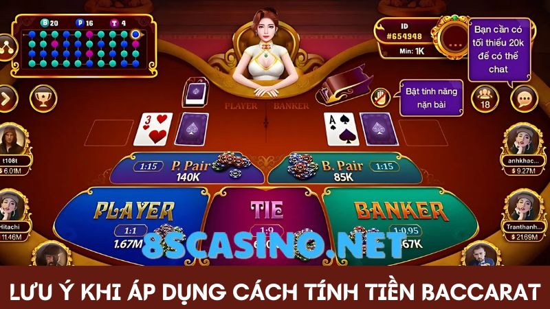 Lưu ý Cách kiếm tiền từ Baccarat